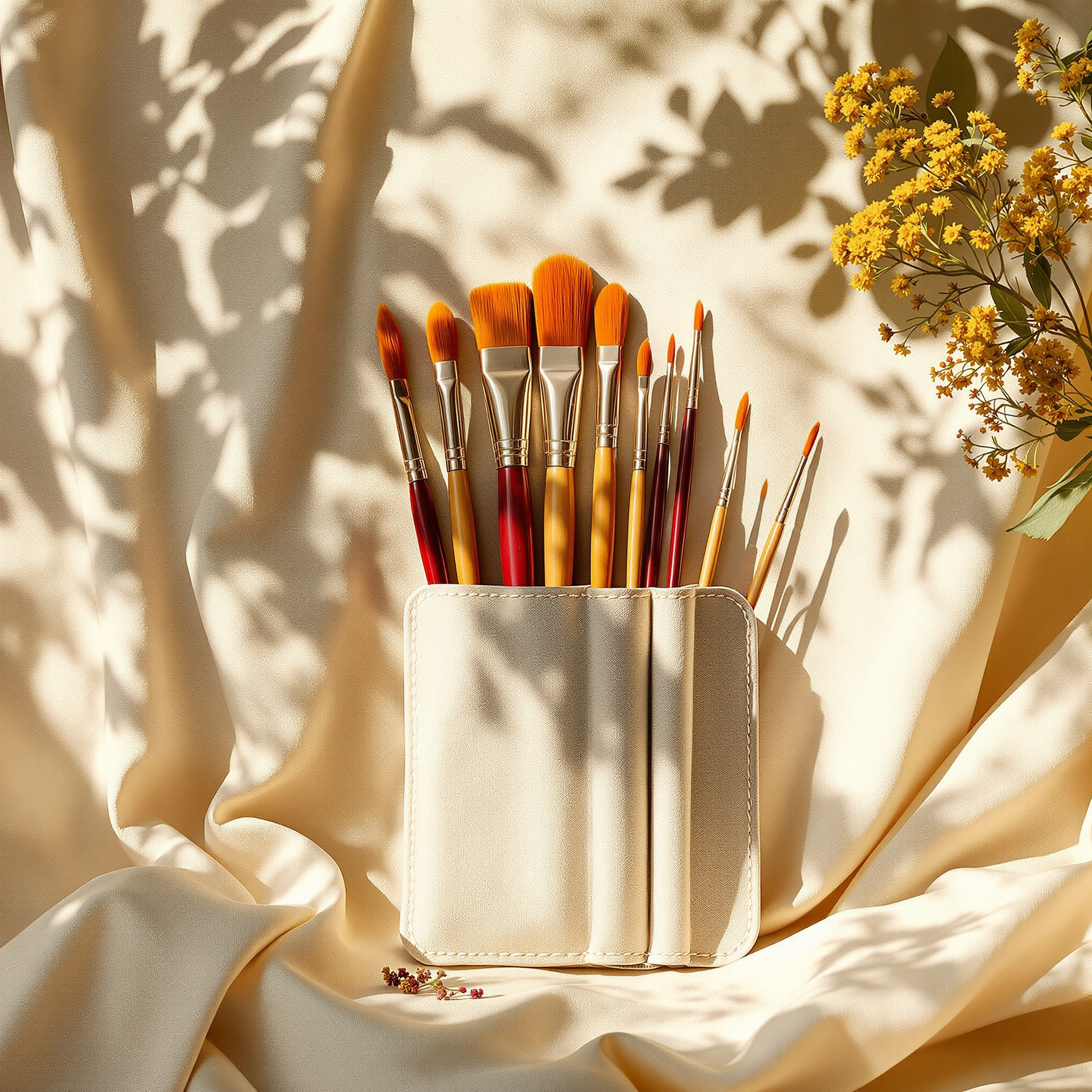 Set de pinceles (estuche enrollable)