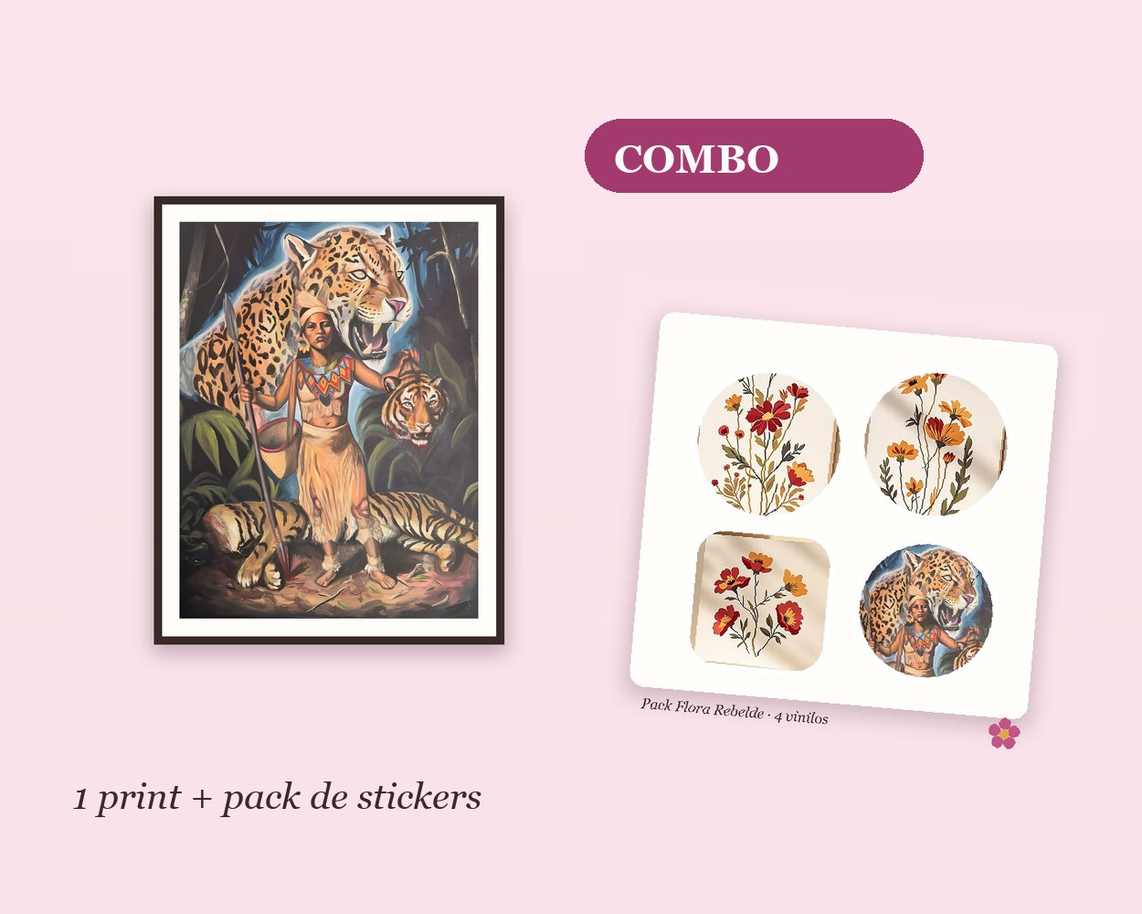 Combo: 1 print + pack de stickers
